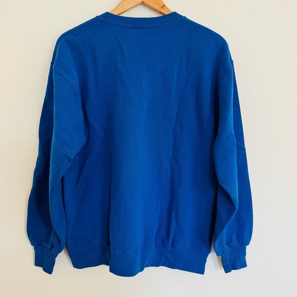 Russell Athletic VTG 90s New York Mets Blue Orange Amazin Crewneck Sweatshirt L - Picture 7 of 7